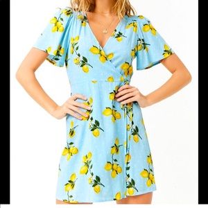 Forever 21 Blue Lemon Dress